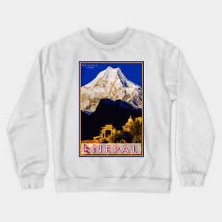 Manaslu in Nepal Crewneck Sweatshirt